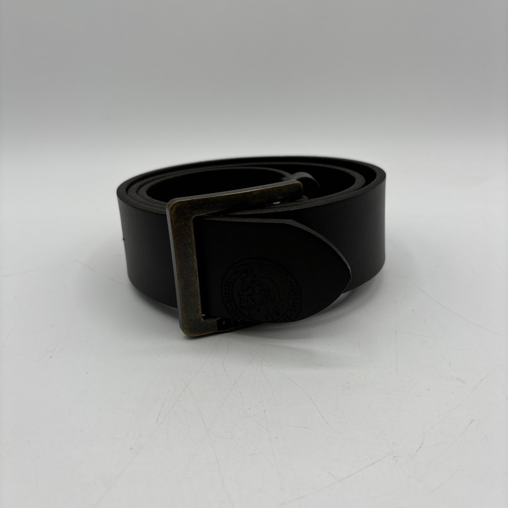 Genuine DIESEL Belt Mino 6 Dark Brown Buffalo Leather Made in Romania Size 32